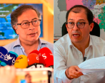 El presidente Gustavo Petro y el fiscal general Francisco Barbosa. FOTO: CORTESÍA 