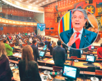 El poder legislativo, de mayoría opositora, necesita 92 votos para destituir a Lasso. FOTO CORTESÍA Y AFP