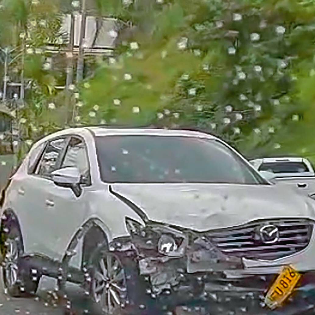 Incidente en jurisdicción de Medellín, a la altura de la Loma del Indio. FOTO Cortesía