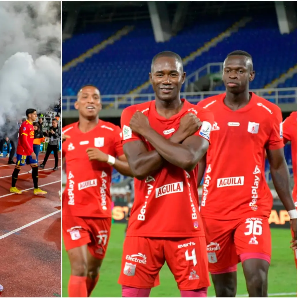 Once Caldas y América son los únicos clubes colombianos en Copa Sudamericana. Fotos: Juan Antonio Sánchez y Colprensa.