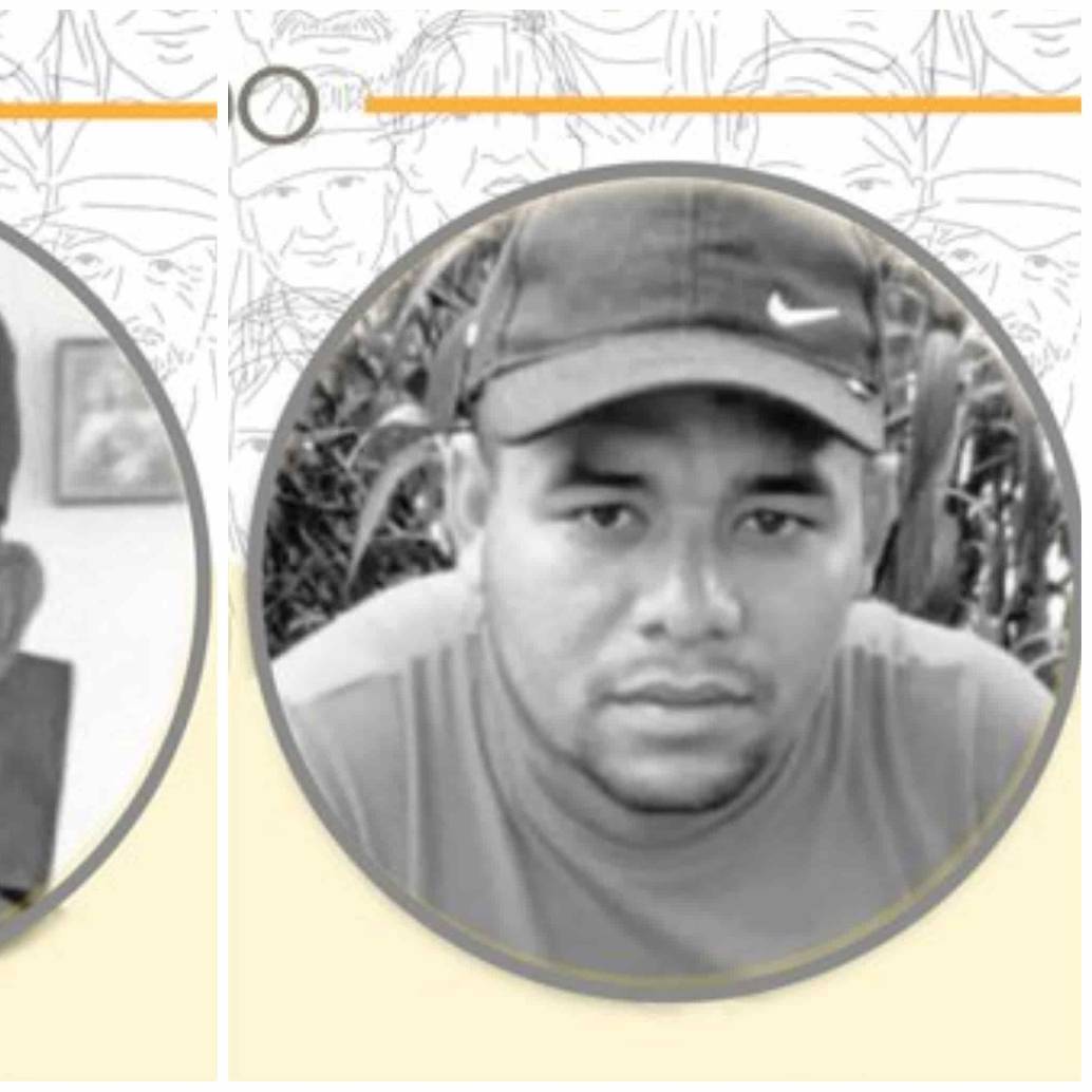 Fredy de Jesús David Giraldo (izq.) y Elkin de Jesús Oquendo Graciano (der.) son los dos últimos firmantes de paz asesinados en Antioquia. FOTOS Cortesía Indepaz