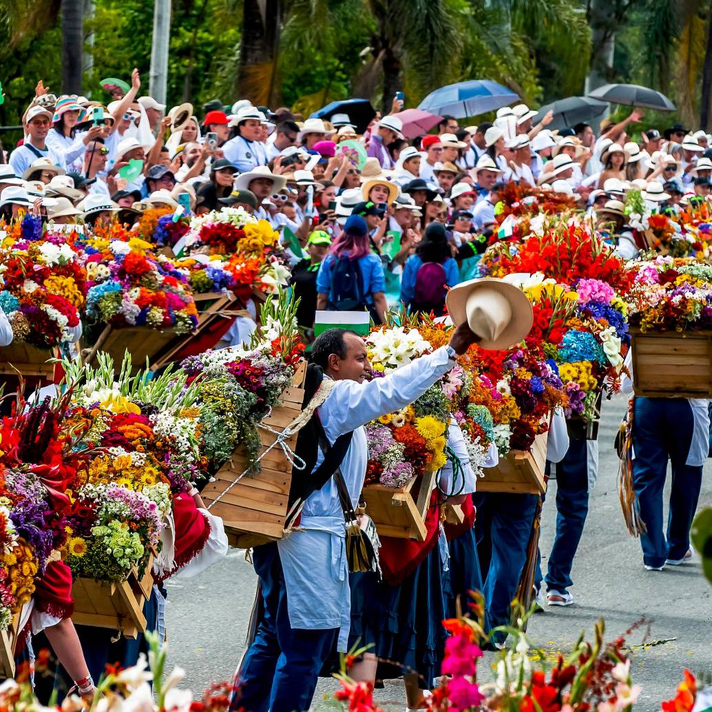 Para poder realizar el Desfile de Silleteros será necesario hacer algunos cierres parciales desde este viernes, además del cierre definitivo durante todo el domingo. FOTO: EL COLOMBIANO