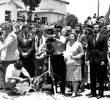 Esta fue la primera transmisión de Teleantioquia desde el Pueblito Paisa. FOTO Archivo EL COLOMBIANO