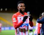 Miguel Ángel Borja fue el goleador de la Liga Betplay 2020 con 14 anotaciones. FOTO DIMAYOR