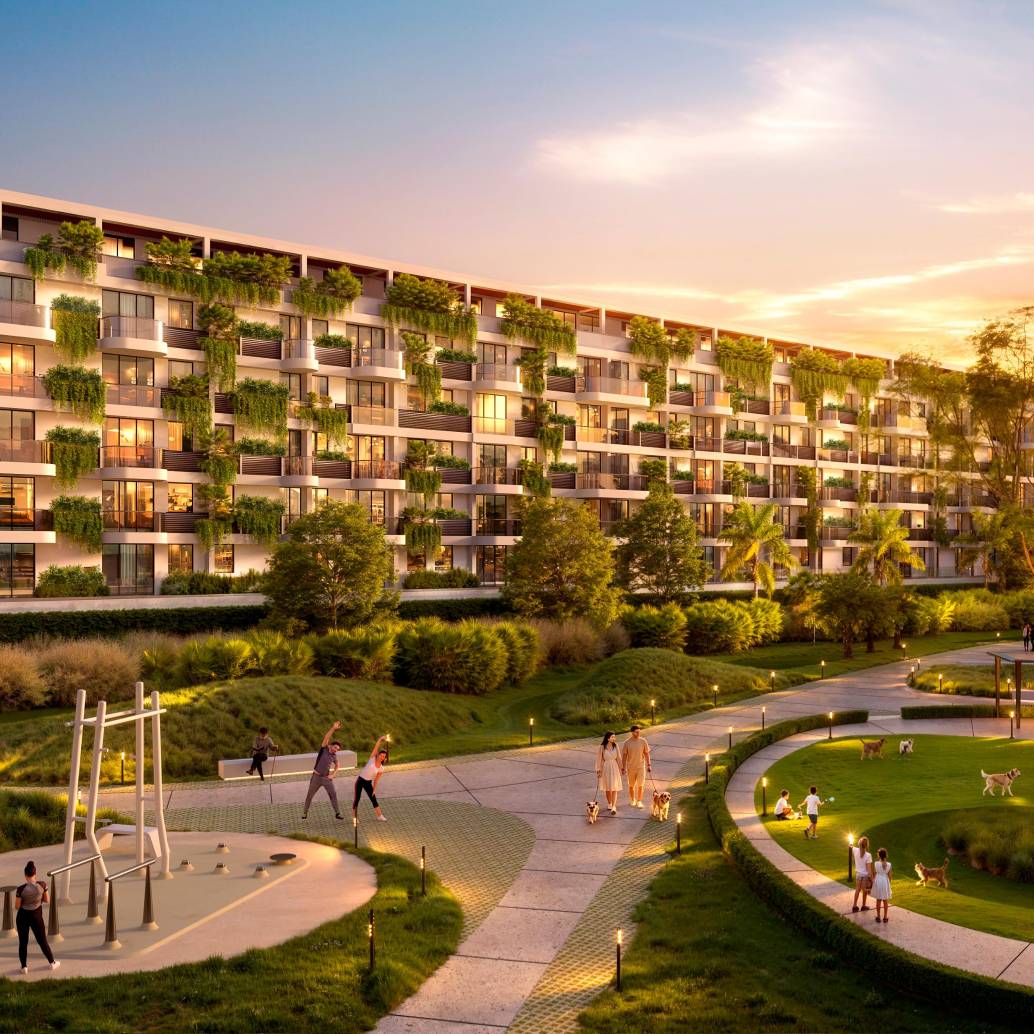 morros park 2 es el primer proyecto inmobiliario de Cartagena en integrar un parque que se une con el mar. Fotos: cortesías