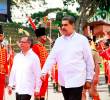 El presidente Gustavo Petro se reunió este sábado con su homólogo venezolano Nicolás Maduro. FOTO: CORTESÍA