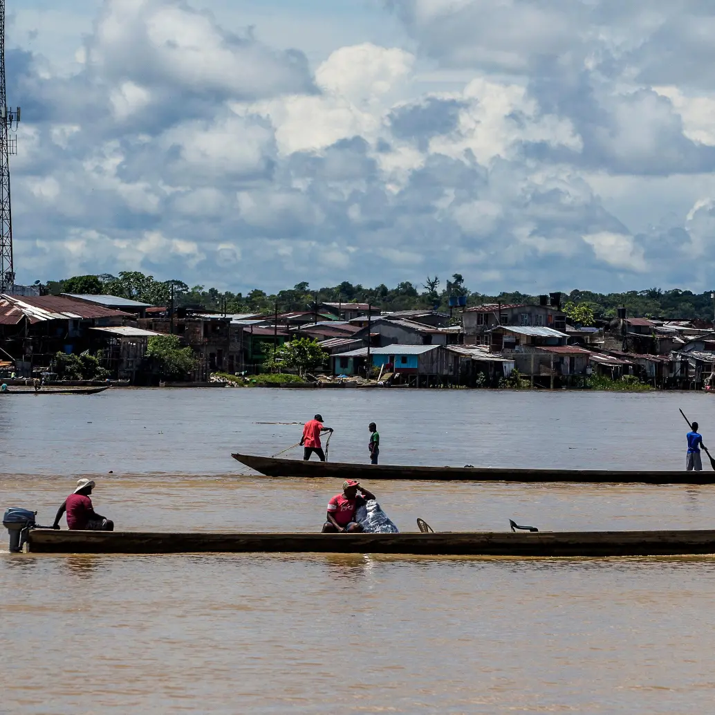 El paro armado anunciado por el ELN en el Chocó prohibe la circulación por el río Baudó y sus afluentes. FOTO: Julio César Herrera