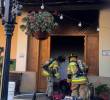 La oportuna reacción de los bomberos evitó que la casa de la cultura sufriera daños estructurales. FOTO: CORTESÍA INSTITUTO DE CULTURA DEL CARMEN DE VIBORAL