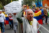 El martes, el presidente aseguró que en Colombia no habrá “paz ni democracia” si no se aprueban sus reformas de salud, laboral y pensional. FOTO: EFE