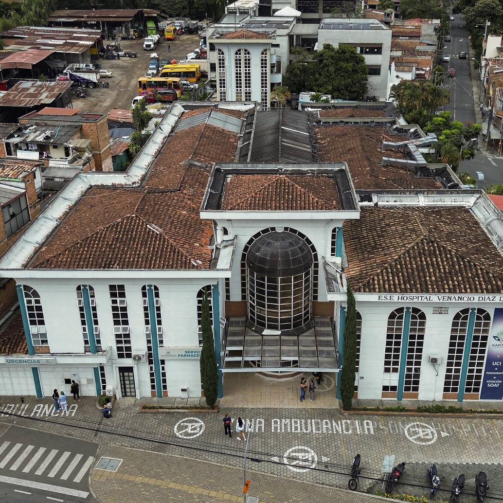 Panorámica del Hospital Venancio Diaz Diaz en Sabaneta. Foto: Manuel Saldarriaga Quintero.