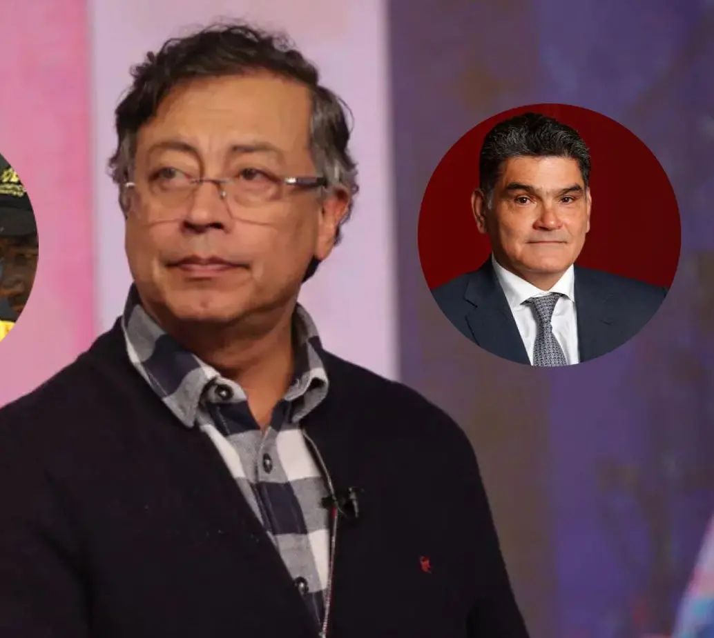 El presidente Gustavo Petro junto a Carlos Gaviria, cofundador del Polo Democrático, y el procurador Gregorio Eljach. Fotos: Colprensa