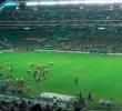 El partido entre el Deportivo Cali y el América está aplazado por disturbios en las tribunas. FOTO PANTALLAZO