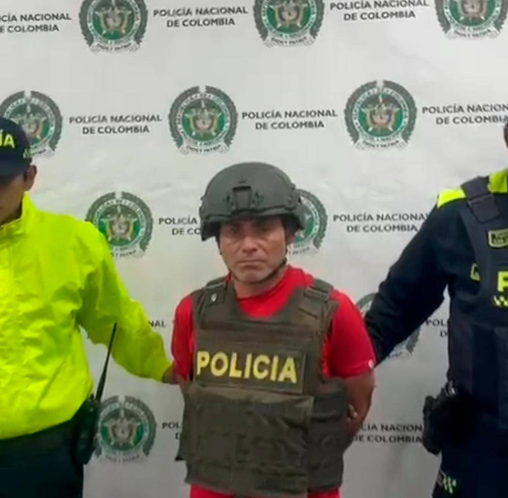 José Manuel Vera Fernández (“José”) fue capturado por la Policía en Bogotá. FOTO: CORTESÍA DE LA POLICÍA.