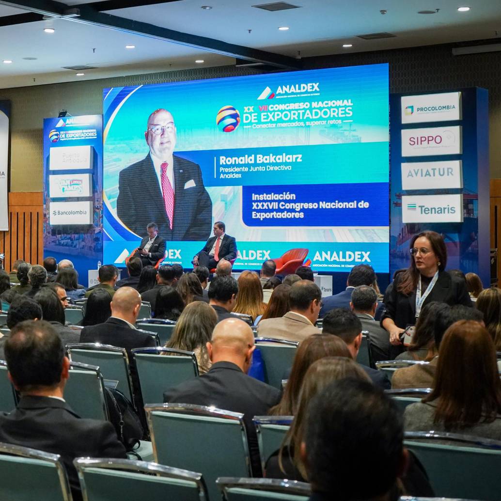 La versión 37 del CongresoNacional de Exportadores de Analdex, que se llevará a cabo en Bogotá. Foto: Cortesía