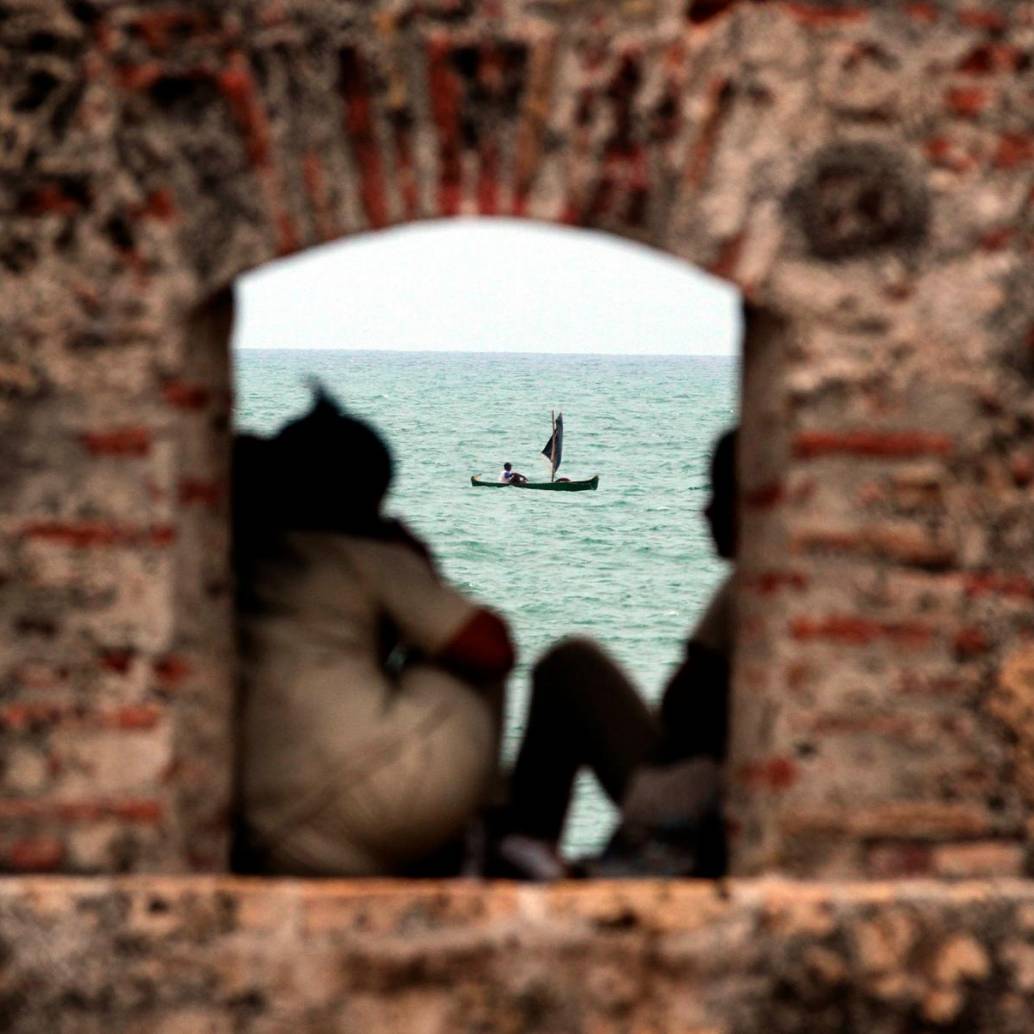 En Cartagena, desde inicios del siglo XXI el nivel del mar crece anualmente unos 7,02 milímetros, “un ritmo superior” a la media global. Foto El Colombiano.