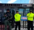 La empresa Seprinort Ltda, en la ciudad de Cúcuta, fue embargada con fines de extinción de dominio. FOTO: CORTESÍA DE POLICÍA.