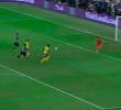 Durán, en el momento que pifia ante arco rival en el partido de Champions Asiática. FOTO: PANTALLAZO VIDEO