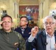 Gustavo Petro defendió a su exministro de Salud, Guillermo Alfonso Jaramillo, luego de que el senador Germán Rodríguez mantuviera sus críticas por la actuación del exfuncionario frente a la Fuerza Pública. El expresidente calificó de “extrema grosería” el reclamo. Fotos: Presidencia, Congreso y redes