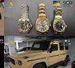 Armas de fuego, relojes finos y hasta una camioneta Mercedes Benz, de alta gama, fueron incautados por lass autoridades españolas y de Colombia con apoyo de la DEA en España. Fotos: Guardia Civil España