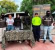 Las capturadas Inda Mariela Peñarrieta Tuárez y Michelle Jamileth Macías Peñarrieta, esposa e hija de “Fito”, serán trasladadas a Ecuador. FOTO: CORTESÍA DE POLICÍA.