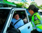 La policía estará desplegada en seis puntos de control de los eje viales del Uraba. FOTO: Cortesía.