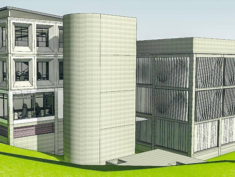 Este es el diseño proyectado para esta nueva planta. Tendrá una infraestructura de 10.000 metros cuadrados. La sede actual apenas tiene 400 metros. FOTO Cortesía