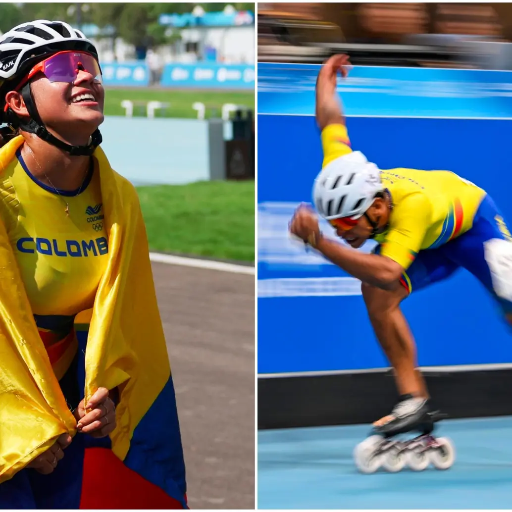 Gabriela Rueda y Jhon Tascón aportan al balance de medallas colombianas en Juegos Mundiales, que ya son 16. Foto: Xinhua