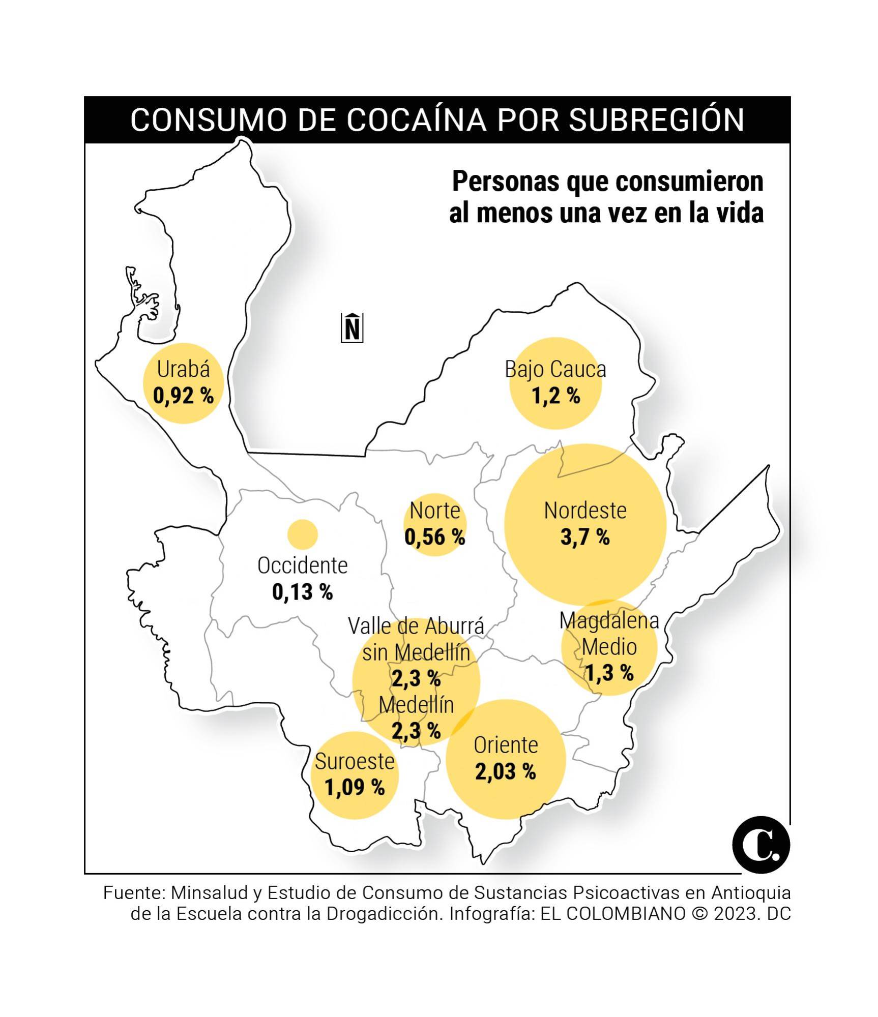 Mortalidad por cocaína en Medellín es tres veces mayor que la tasa mundial 