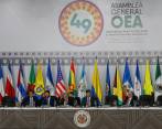En la sesión extraordinaria del Consejo Permanente de la OEA solo hubo dos inasistencias: las de Nicaragua y Colombia. FOTO: MANUEL SALDARRIAGA.