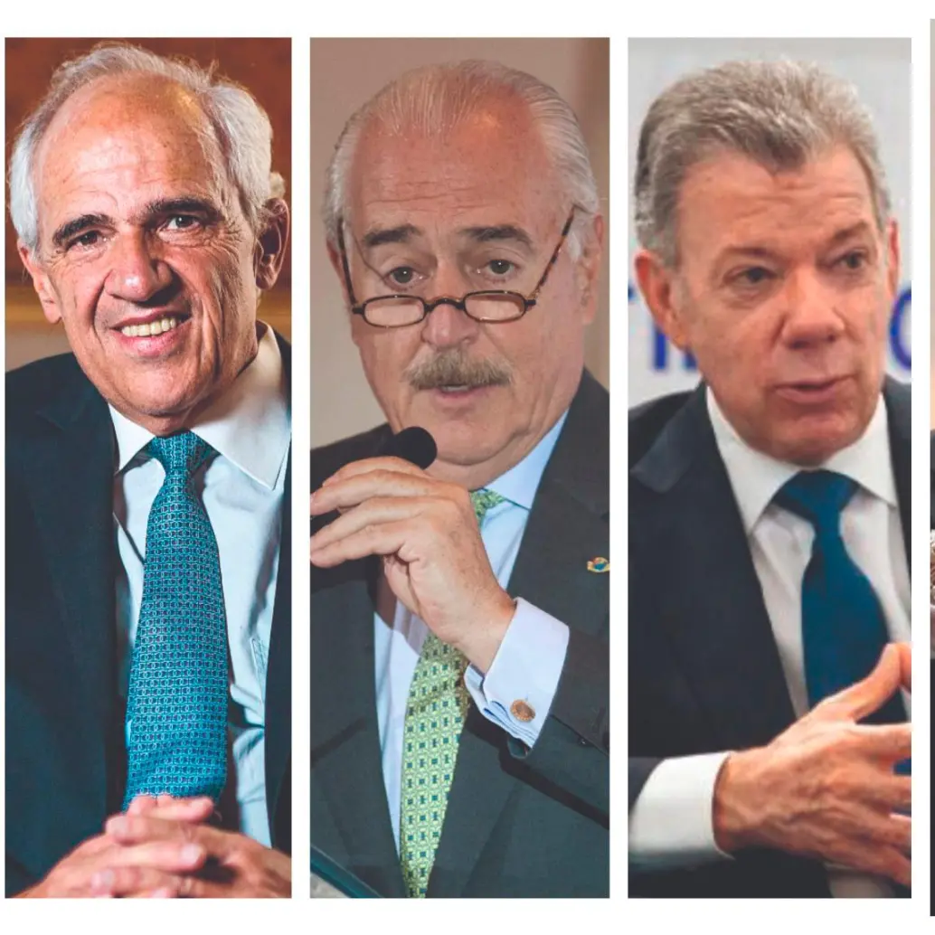 Ernesto Samper (1994), Andrés Pastrana (1998), Juan Manuel Santos (2010 y 2014), Iván Duque (2018) y Gustavo Petro (2022) ganaron las seis vueltas presidenciales de Colombia. FOTO EL COLOMBIANO