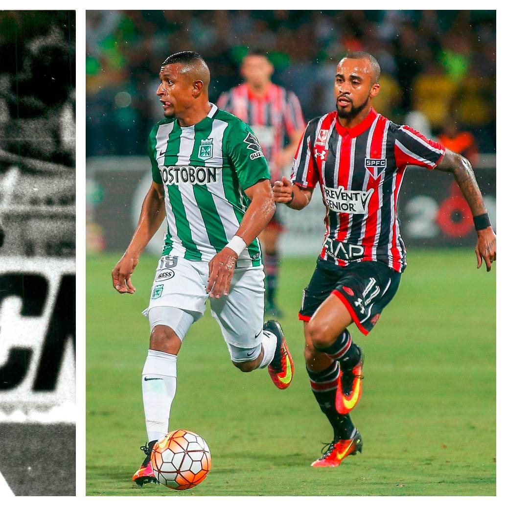 Imágenes de la serie semifinal de la Supercopa de 1993 y de la semifinal de la Libertadores en 2016 entre Nacional y Sao Paulo. FOTOS EL COLOMBIANO