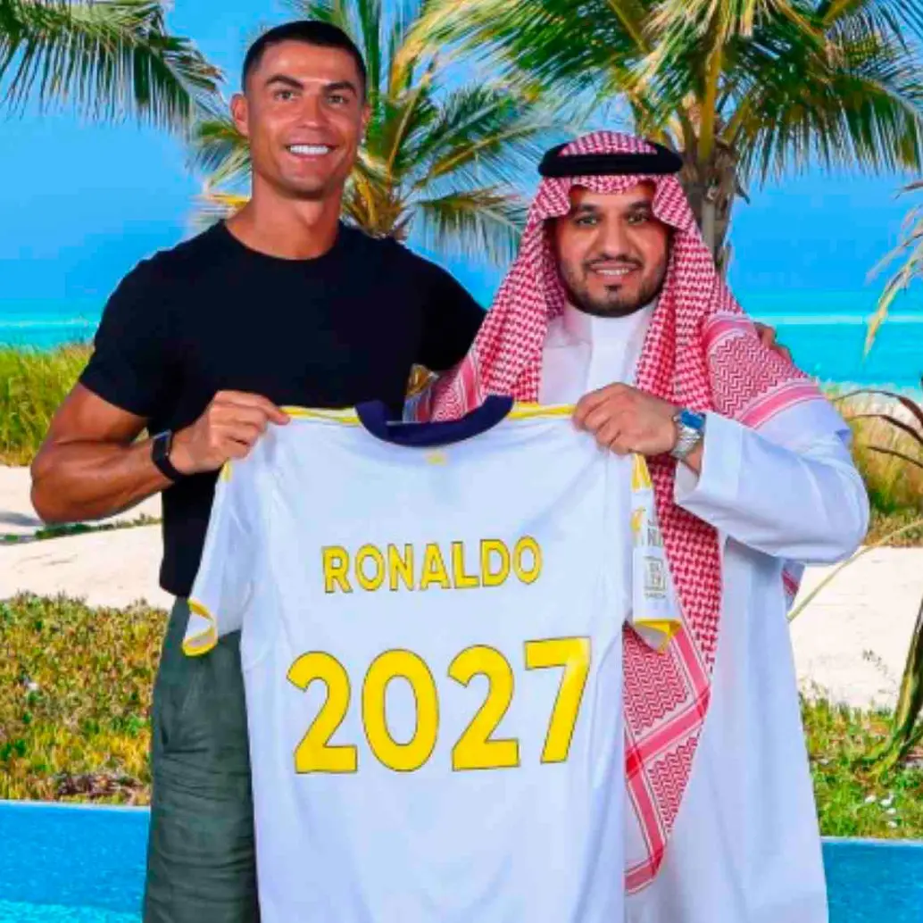 El portugués Cristiano Ronaldo renovó su contrato con el Al Nassr y así se acaban las especulaciones sobre su futuro deportivo. FOTO TOMADA X@AlNassrFC_EN