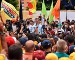 Juan Guaidó reunió a sus simpatizantes en las calles de Caracas. Hace dos años no lo hacía. FOTO: @jguaido
