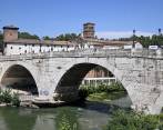Imagen actual del río Tíber en Italia, en riesgo de sequía. Imagen de referencia. Foto: EFE
