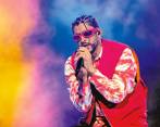 Bad Bunny llegó acompañado por 187 artistas y personal de logística. FOTO getty 