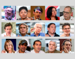 Los 15 precandidatos que integran las tres coaliciones presidenciales. FOTO COLPRENSA Y ARCHIVO