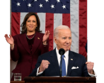 El presidente Joe Biden quiere la nominación del Partido Demócrata para buscar la relección. Su fórmula seguirá siendo la actual vicepresidenta, Kamala Harris. Oficializó su aspiración con un video en redes. FOTO Getty