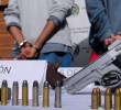 En los operativos fueron incautadas cuatro armas de fuego. FOTO: Cortesía Policía Antioquia