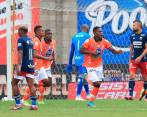 Henry Mosquera marcó el primer gol del Envigado en el partido contra el DIM. FOTO: CAMILO SUÁREZ