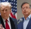 Donald Trump, presidente de Estados Unidos; y Gustavo Petro, presidente de Colombia. Fotos: Getty y Presidencia