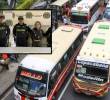 El hombre de 26 y la mujer de 30 años fueron capturados por el homicidio al interior del bus. FOTO: Cortesía Policía Metropolitana