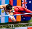 Ángel Barajas, de 19 años, sigue sorprendiendo en la gimnasia internacional con sus resultados. FOTO COC