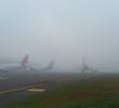 Las condiciones del clima en Rionegro tienen suspendida la operación del aeropuerto José María Córdova. FOTO: Cortesía Airplan