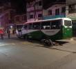 En el hecho estuvieron involucrados un taxi, un bus, una motocicleta y un automóvil. Foto: cortesía.