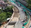 La obra que se entrega permitirá mantener la conexión vial durante la demolición del puente existente y la construcción de la nueva estructura, mientras avanzan las demás actividades para la ejecución de los otros puentes que conformarán este intercambio vial. Foto: Cortesía.