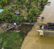 Tras el invierno así quedó el puente que une los dos extremos de San Juan de Urabá. Foto: Andrés Camilo Suárez Echeverry