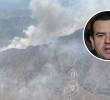 El ministro del Interior, Rodrigo Lara, dio un avance sobre el estado en el que continúa el Tolima tras el paso del fuego. Foto: Ungrd/Colprensa