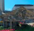 El monumento tiene 38 metros de alto y en la base tiene parte de las cenizas del maestro Rodrigo Arenas Betancur. FOTO Cortesía Gobernación de Antioquia