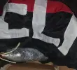 El explosivo encontrado por el Ejército se encontraba acompañado de una bandera del ELN. FOTO: EJÉRCITO