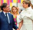 Gustavo Petro, presidente de Colombia; y Verónica Alcocer, primera dama de la Nación. FOTO: Presidencia.